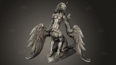 Стихийные Существа Смерть Сфинкса 3d stl модель для ЧПУ