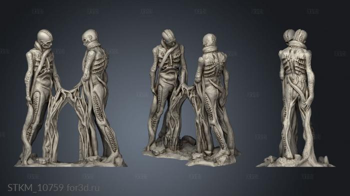 Horrorscapes peculiarity gate stl model for CNC
