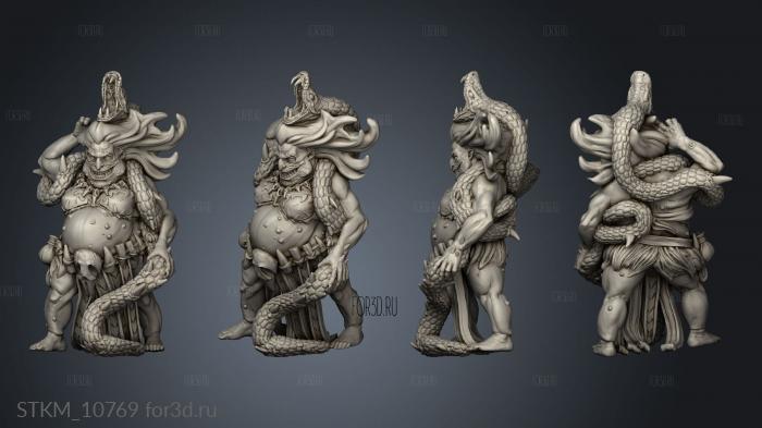 Forest Witches Monsters Fat Witch stl model for CNC