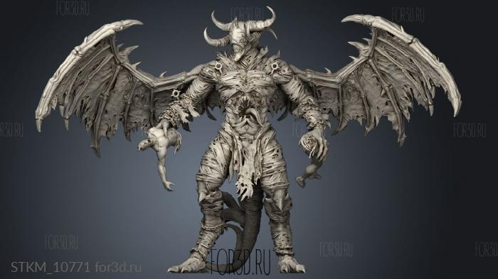 Bronzik Fleshfiend Wings stl model for CNC