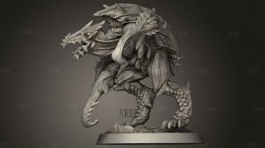 Существо,Охваченное Ужасом 3d stl модель для ЧПУ