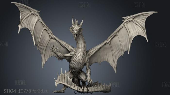 Green Dragon stl model for CNC