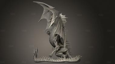 Зеленый Дракон 3d stl модель для ЧПУ