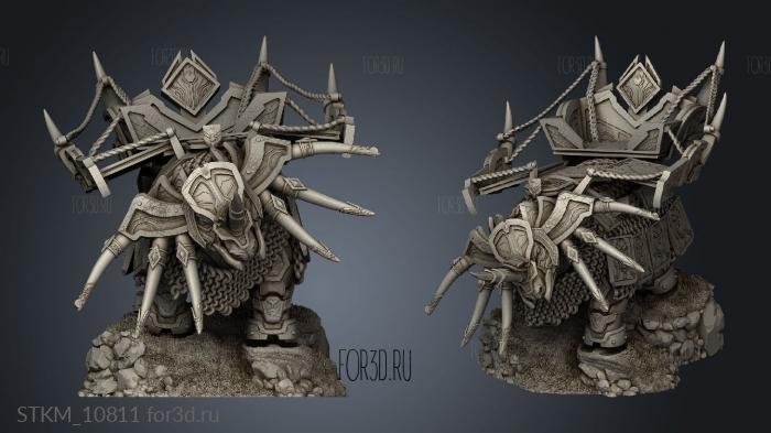 Clan War Bjarkan Back stl model for CNC