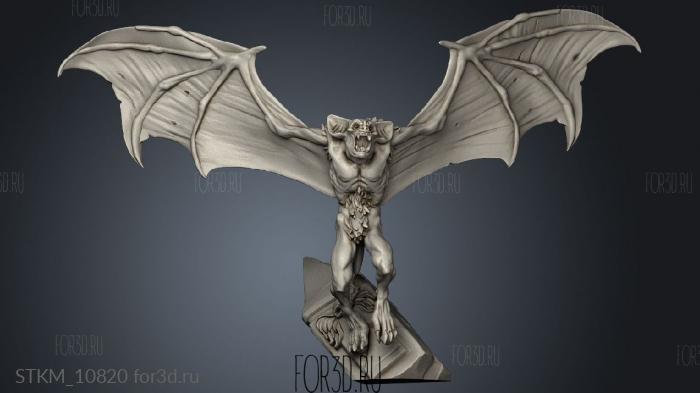 Vampires Bats Bat stone stl model for CNC