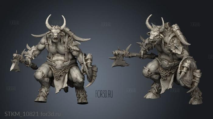 Beastmen stl model for CNC