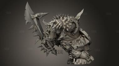 Черный 3d stl модель для ЧПУ