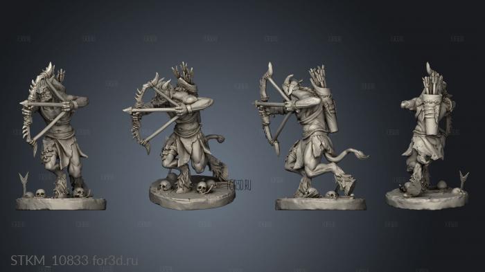 Beastmen Capra hunter stl model for CNC