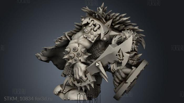 orc boss stl model for CNC