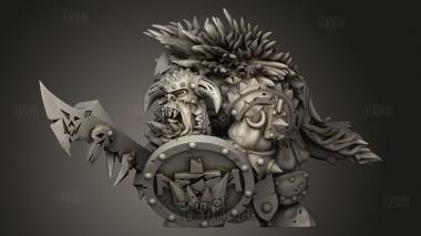 Босс орков 3d stl модель для ЧПУ