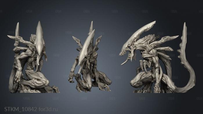 Creatures from behind the veil Void Hunter Workers sitting stl model for CNC