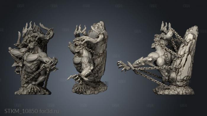 Gods The Chained God stl model for CNC