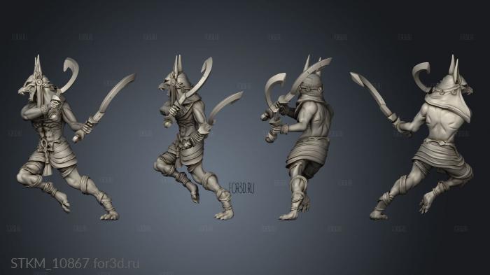 Gods and Heroes Egypt TR Anubis Warrior stl model for CNC