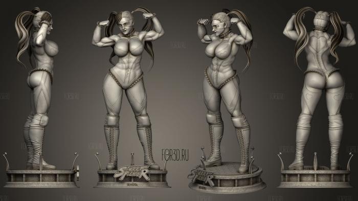 R Mika Street Fighter stl model for CNC