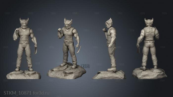 Logan Wolverine stl model for CNC