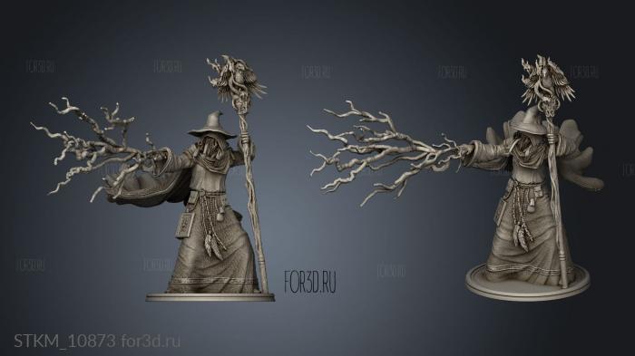 Wizard Cloak stl model for CNC