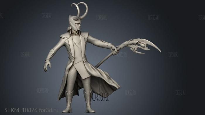 agosto loki stl model for CNC