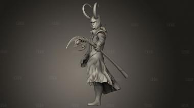 Агосто локи 3d stl модель для ЧПУ