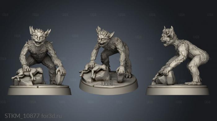 Cursed Forge yeti tyke rmal stl model for CNC