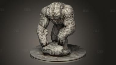 Мозговой Голем 3d stl модель для ЧПУ