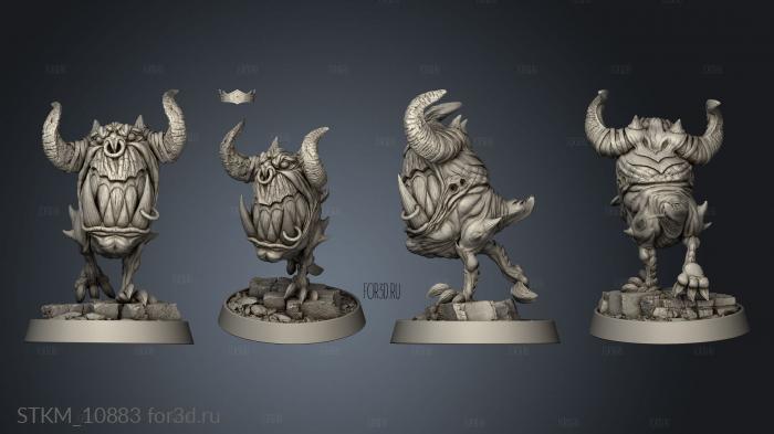 Creature Squig stl model for CNC