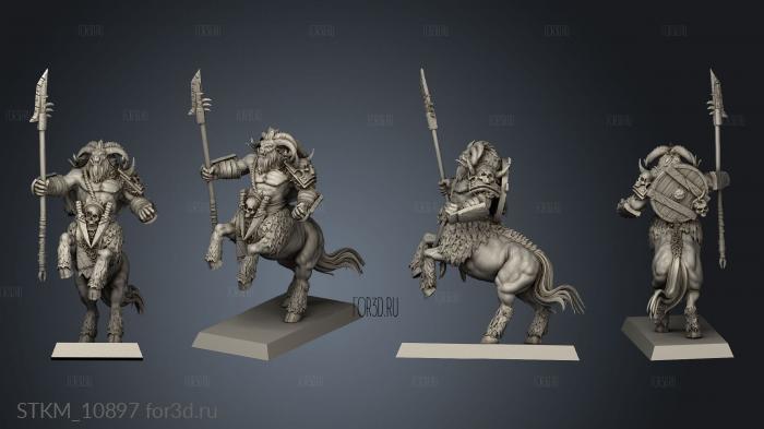 BEASTMEN CENTAURS FLAT 3d stl модель для ЧПУ