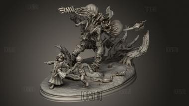 Монстр Крампус 3d stl модель для ЧПУ