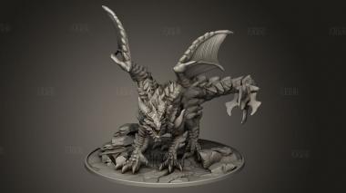 Шипастый Дракон Dragon 3d stl модель для ЧПУ