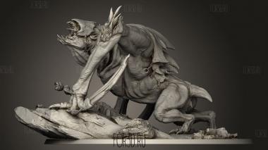 Бессмертные Цепляются За Летучих Мышей,Кричат Летучие Мыши 3d stl модель для ЧПУ