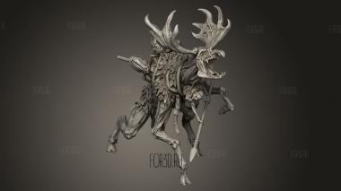 Завороженный Лось 3d stl модель для ЧПУ