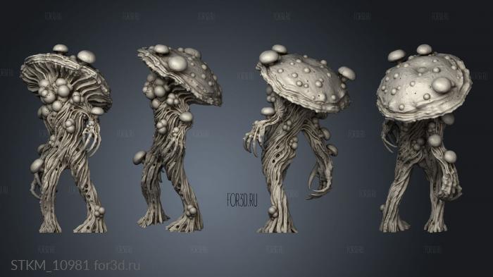 Nightmare Grotto Fungi Mushroom Men stl model for CNC