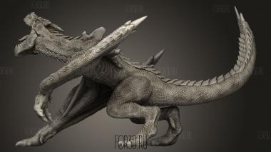 Лесной Дракон 3d stl модель для ЧПУ