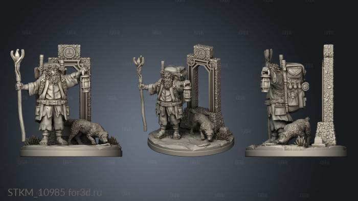 Tarot The Hermit stl model for CNC