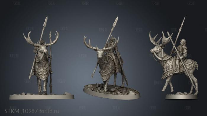 Elves the Marra daughter Faeren Spear stl model for CNC