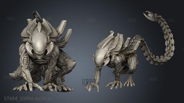 XENO BROOD ALPHA WARRIOR stl model for CNC