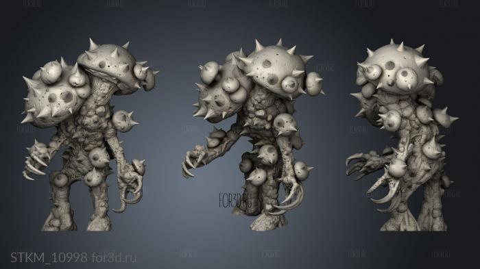 Nightmare Grotto Fungi Mushroom Men stl model for CNC