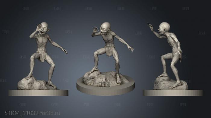 heroes Gollum stl model for CNC