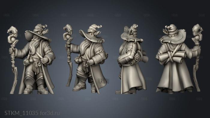 Wizard Guild Hero stl model for CNC