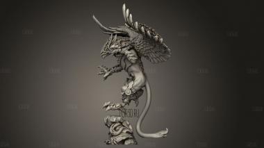 Керуб Покрытый мхом Грифон Керуб покрытый мхом 3d stl модель для ЧПУ