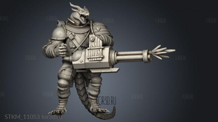 Dragon War Annihilators trapper lodge Male Burn CN stl model for CNC