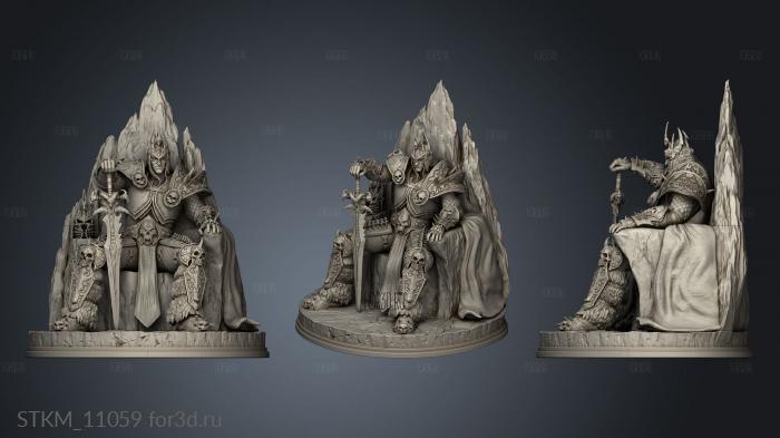 Arthas Lich King stl model for CNC