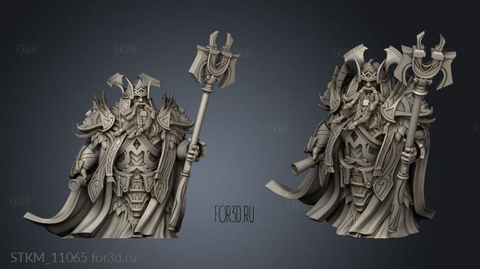 Clan King Thrag Steelhammer stl model for CNC