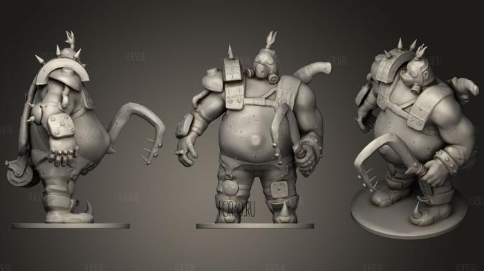 Roadhog From Overwatch stl model for CNC