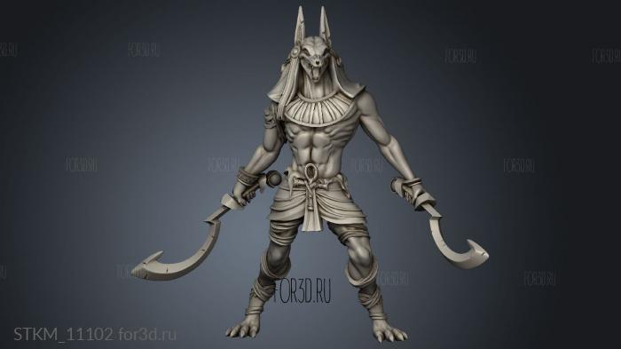 Gods and Heroes Egypt TR Anubis Warrior OFF stl model for CNC