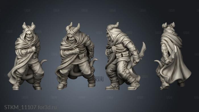 Characters TIEFLING ASSASSIN stl model for CNC