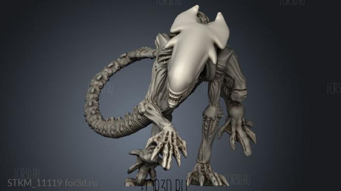 Sci Fi CHEETAH ALIEN stl model for CNC