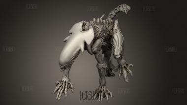 Научно-фантастический ГЕПАРД-ИНОПЛАНЕТЯНИН 3d stl модель для ЧПУ