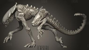 Научно-фантастический ГЕПАРД-ИНОПЛАНЕТЯНИН 3d stl модель для ЧПУ