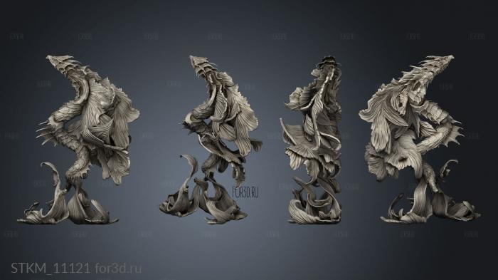 Koi Dragon Sea stl model for CNC