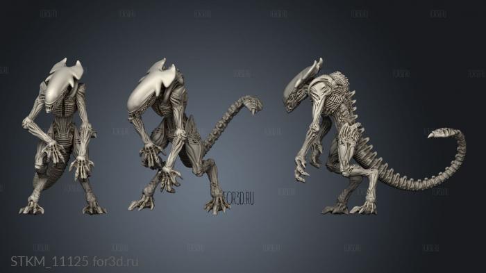 Sci Fi CHEETAH ALIEN stl model for CNC